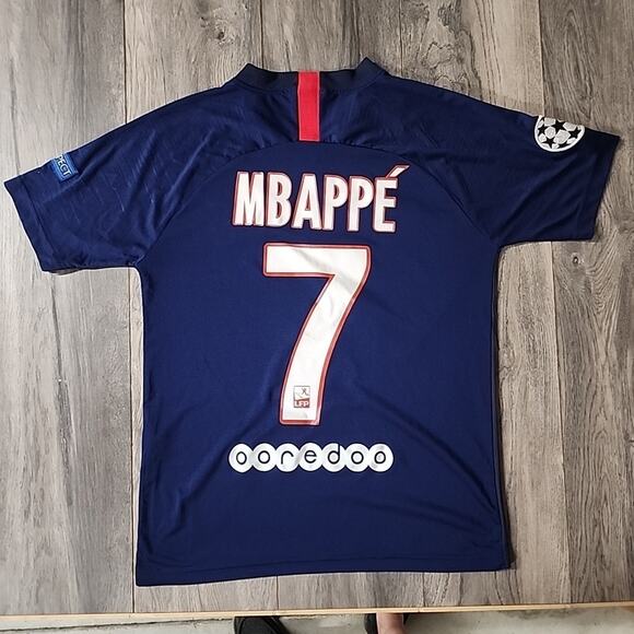 PSG / Paris Saint-Germain Nike 19-20 Home Jersey Dri-Fit MBAPPE Size M - Picture 4 of 4